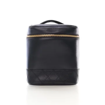 Chanel Black Calfskin Vintage Vanity Bag