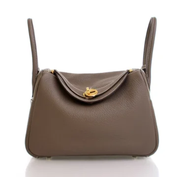Hermes Etoupe Clemence Lindy 26