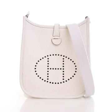 Hermes Gris Pale Clemence Evelyne TPM 16