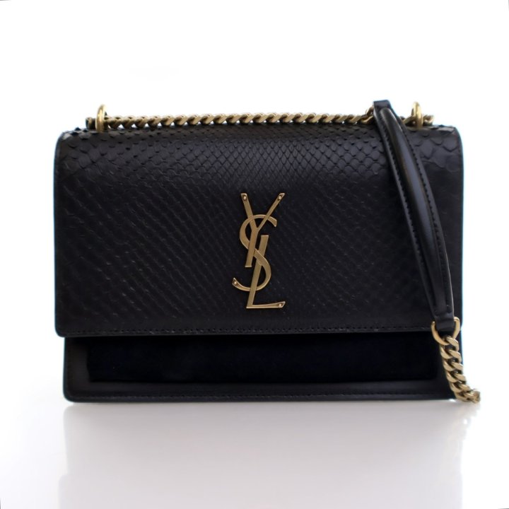 YSLのパイソンシガレットバッグ Saint Laurent Medium Python Sunset Flap Bag - Luxe Du Jour