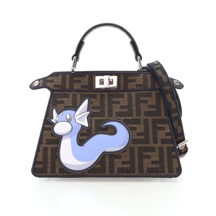 FENDI バレッタ Fendi x FRGMT x Pokemon Petite Dratini 1974 Zucca Peekaboo ISeeYou