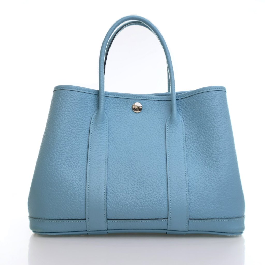 【Bleu Ocean＆Bleu Zanzibar】HERMES Garden Party 30 TPM Hermès Garden Party 30 Veau Négonda Bleu Zanzibar | SACLÀB