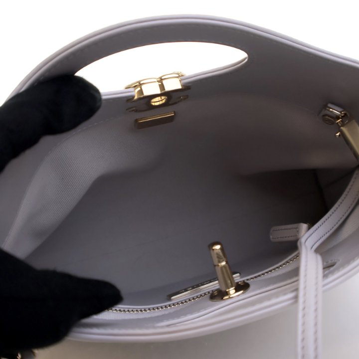 Chanel Mini Grey Aged Calfskin 31 Shopping Bag - Luxe Du Jour