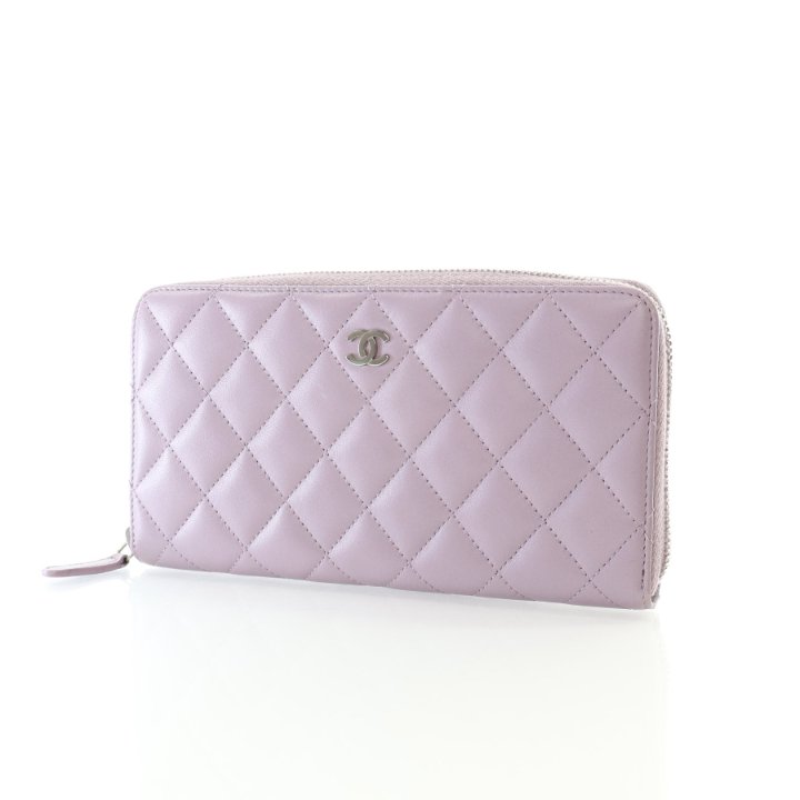 シャネル 長財布 パープルピンク レア！ 中古・古着通販】CHANEL (シャネル) 長財布 パープル｜ブランド・古着