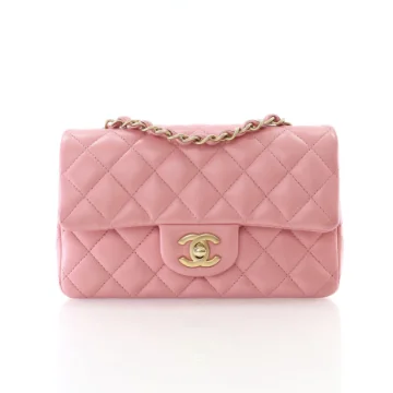 Chanel Mini Pink Lambskin Classic Flap Bag