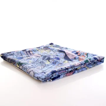 Hermes L'Epopee D'Hermes Cashmere Scarf 140