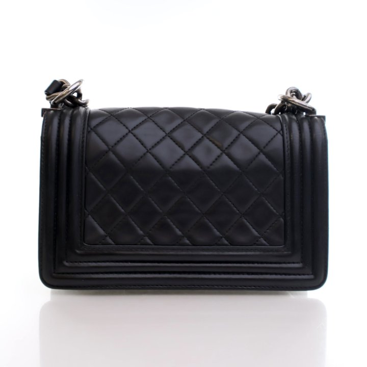 Chanel Small Black Lambskin Boy Bag - Luxe Du Jour