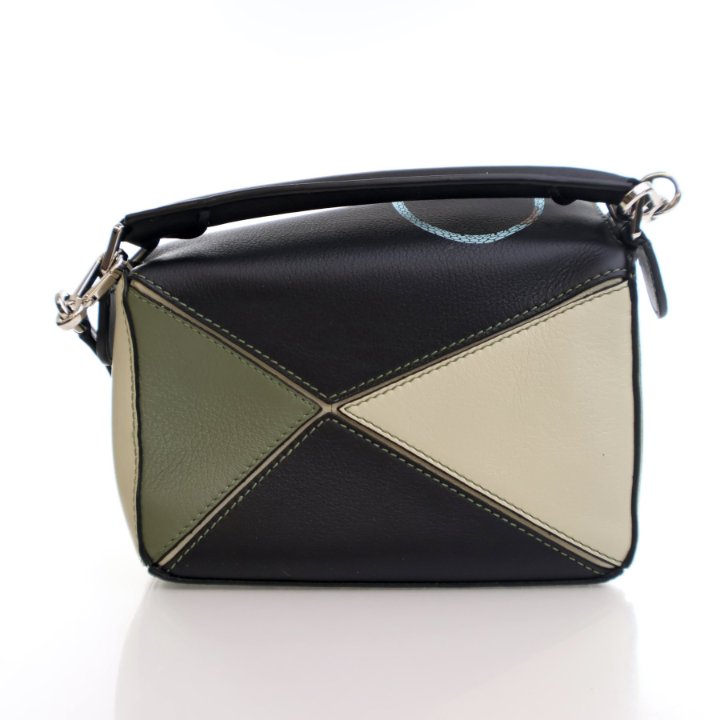 Loewe x Paula's Ibiza Mini Calfskin Lizard Puzzle Bag - Luxe