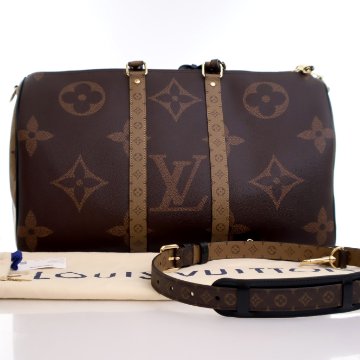 Louis Vuitton Monogram Giant Reverse Keepall Bandouliere 45 - Luxe