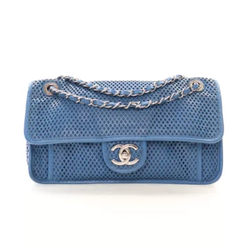 Chanel Medium Blue Calfskin Up In The Air