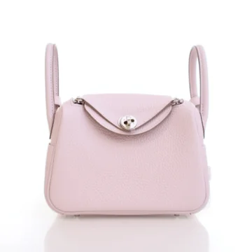 Hermes Mauve Pale Clemence Mini Verso Lindy 20
