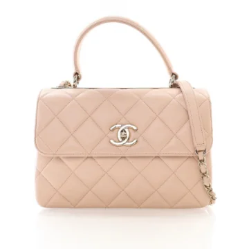 Chanel Small Pink Lambskin Trendy CC Top Handle Bag