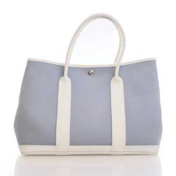 Hermes Bleu Lin Toile Garden Party 36
