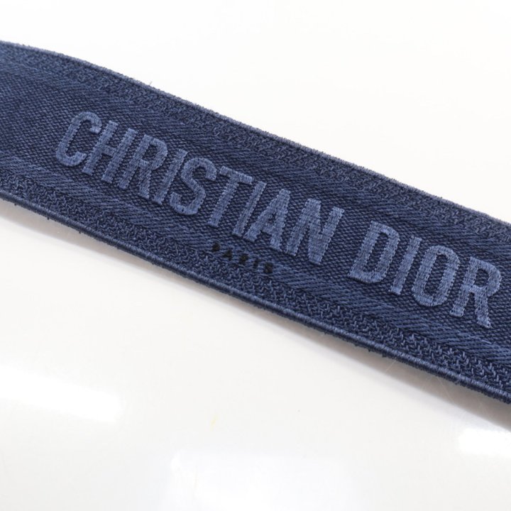 Dior シルバー金具付き　デニムストラップ Dior Denim Strap - Luxe Du Jour