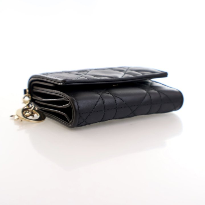 Dior Lambskin Lady Dior Lotus Wallet - Luxe Du Jour