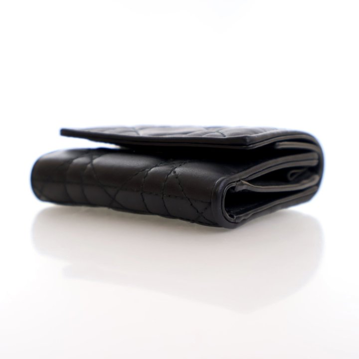 Dior Lambskin Lady Dior Lotus Wallet - Luxe Du Jour