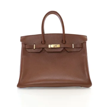 Hermes Marron Fonce Ardennes Birkin 35