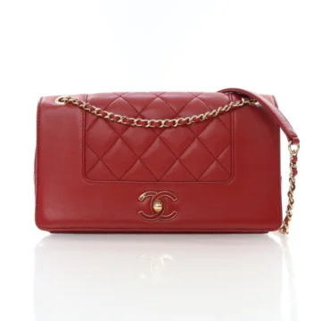 Chanel Medium Red Calfskin Mademoiselle Flap Bag