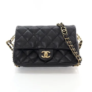 Chanel Mini Black Caviar CC You Flap Bag
