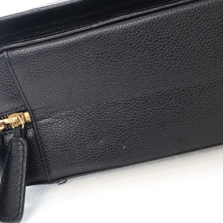 Chanel Vintage Black Caviar Briefcase - Luxe Du Jour