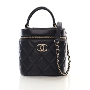 Chanel Black Lambskin Trendy CC Vanity Bag