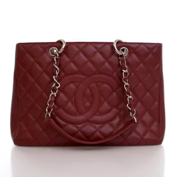 Chanel Red Caviar Grand Shopping Tote