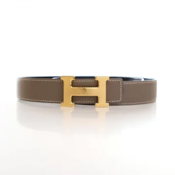 Hermes Etoupe Epsom Constance Reversible H Belt 30mm
