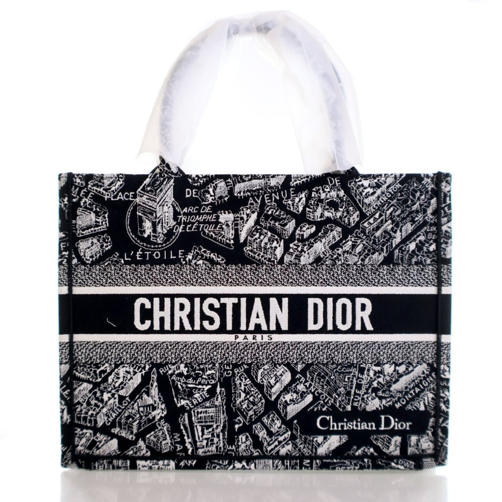 Dior Medium Canvas Paris Map Book Tote - Luxe Du Jour