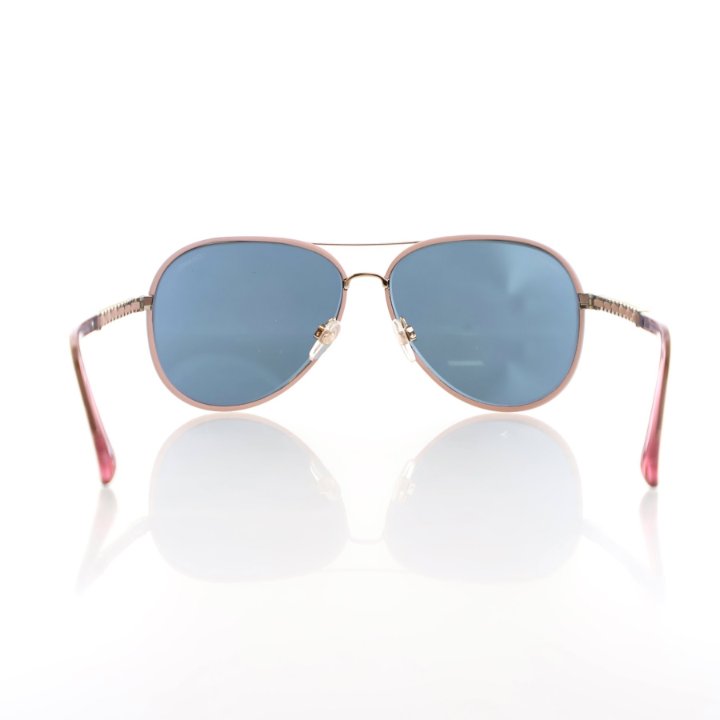 【ヴィンテージ】Rank:S☆Chanel llic Blue Series18 Medium Rare 2000's CHANEL SPORT 4075 CC Logo Y2K Sunglasses Blue