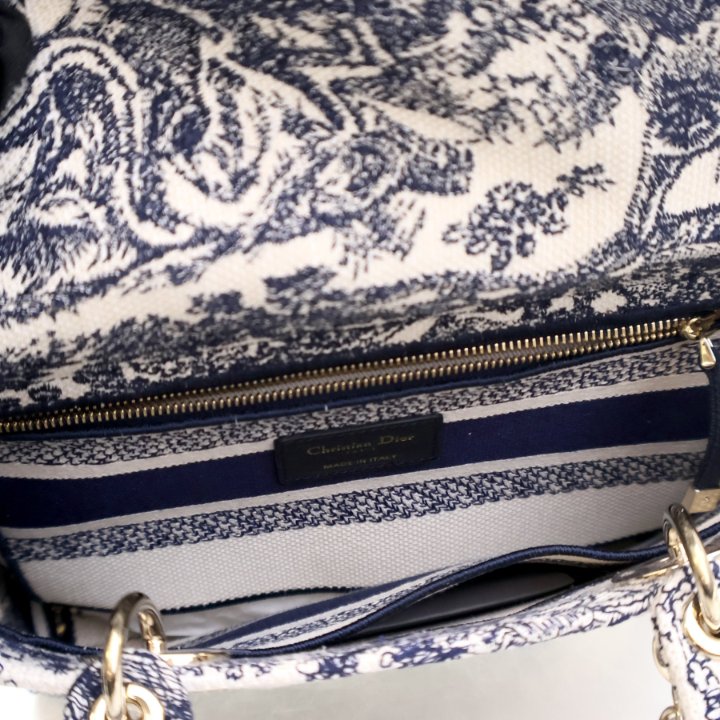 Dior Medium Toile De Jouy Lady D-Lite - Luxe Du Jour