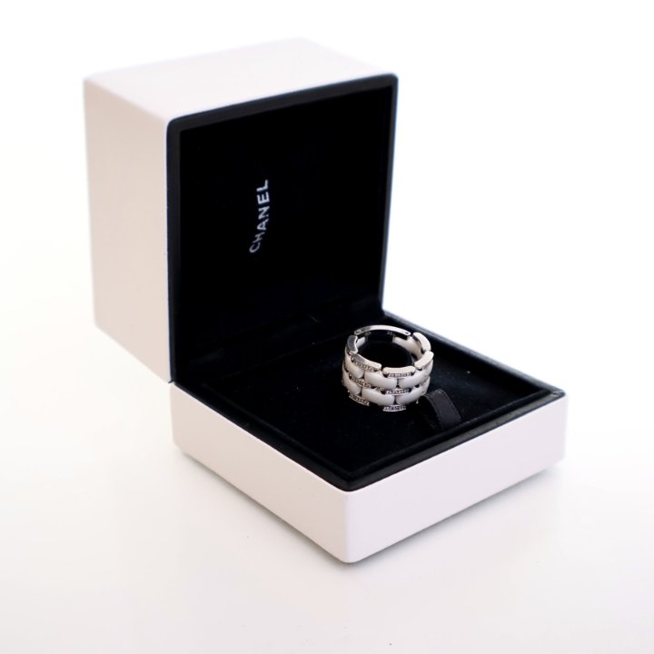 Chanel 18K White Gold Ultra Ring Sz 56 - Luxe Du Jour