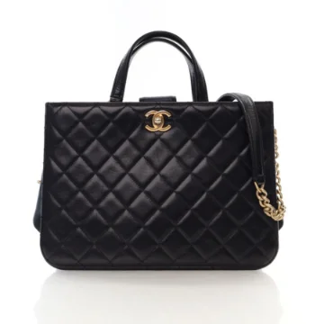Chanel Black Calfskin Tote Bag