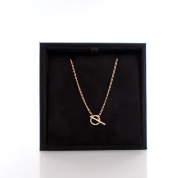 Hermes 18K Rose Gold Echapee Necklace