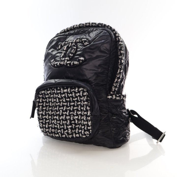 Chanel Nylon Tweed Backpack - Luxe Du Jour display picture 2