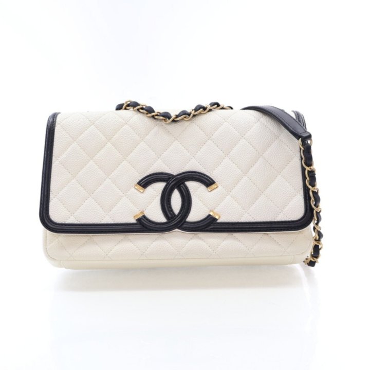 Chanel Medium Caviar CC Filigree Flap Bag Luxe Du Jour