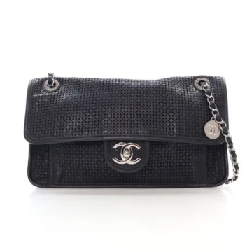 Chanel Medium Black Calfskin Up In The Air