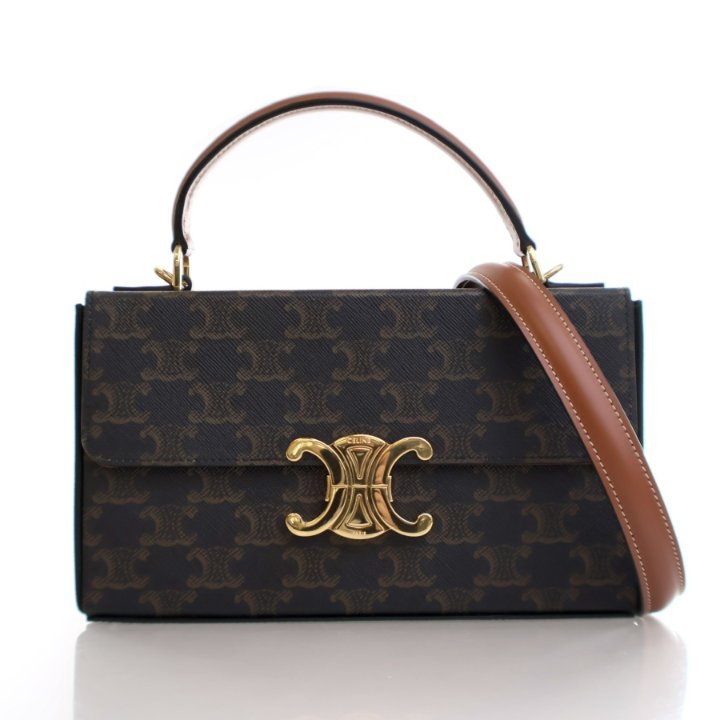 【関税・送料込み】CELINE TOP HANDLE BAGS CELINE Small Trapeze Top Handle Tote & Shoulder Bag - Black