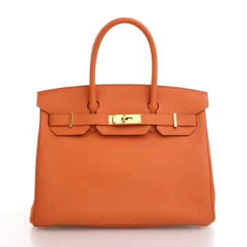 Hermes Orange H Togo Birkin 30