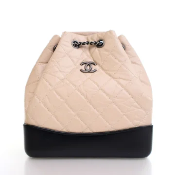 Chanel Small Beige Aged Calfskin Gabrielle Backpack