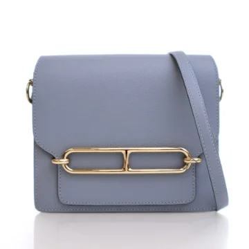 Hermes Bleu Lin Evercolor Mini Roulis 18