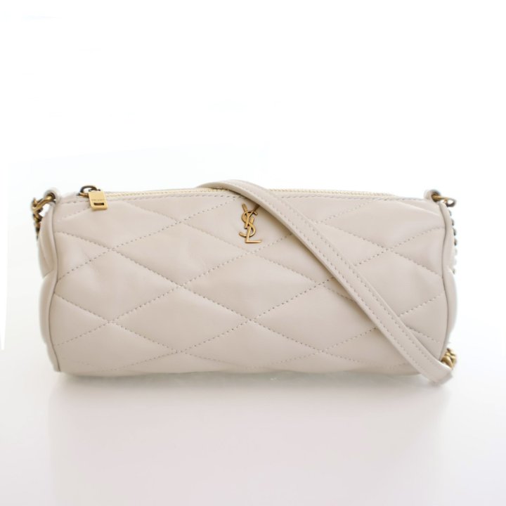 Saint Laurent Mini Lambskin Sade Tube Bag - Luxe Du Jour