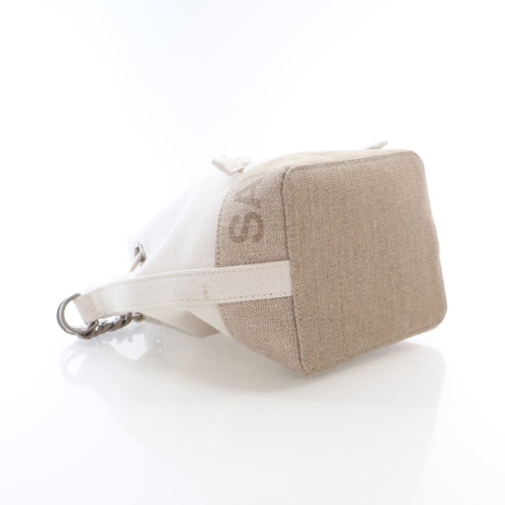 Saint Laurent Canvas Rive Gauche Bucket Bag - Luxe Du Jour