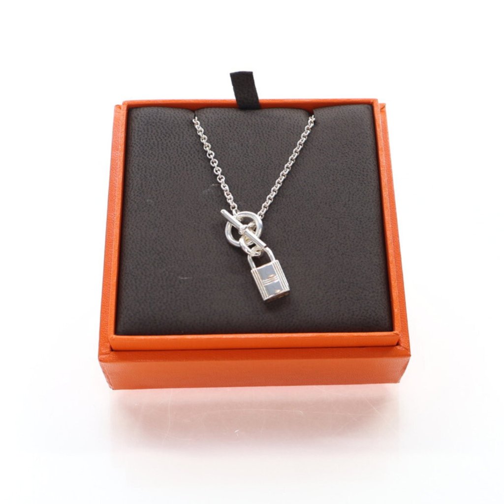 Hermes Cadenas Kelly Lock Pendant Necklace - Luxe Du Jour