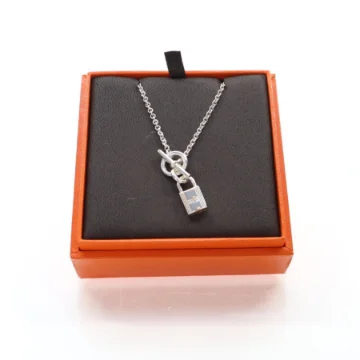 Hermes Cadenas Kelly Lock Pendant Necklace