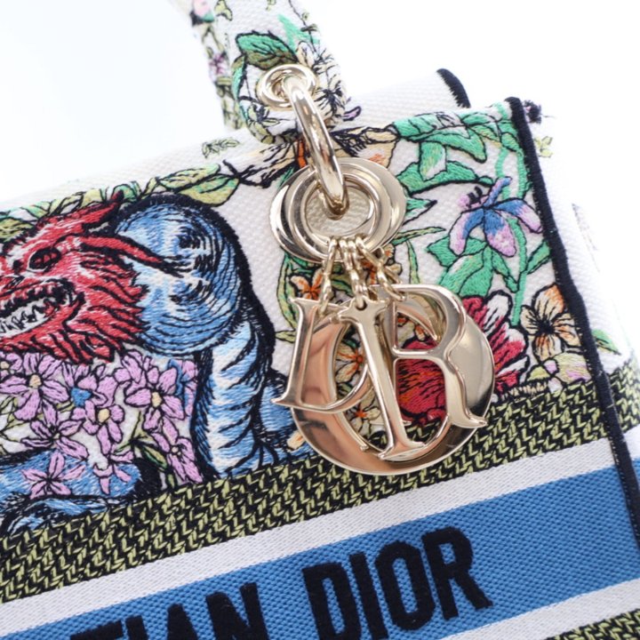 【花柄♪】Dior Dioriviera Lady D-Lite バッグ ミディアム Dior Medium Floral Lady D-Lite