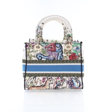 Dior Medium Embroidered Canvas Lady D-Lite Bag - Luxe Du Jour