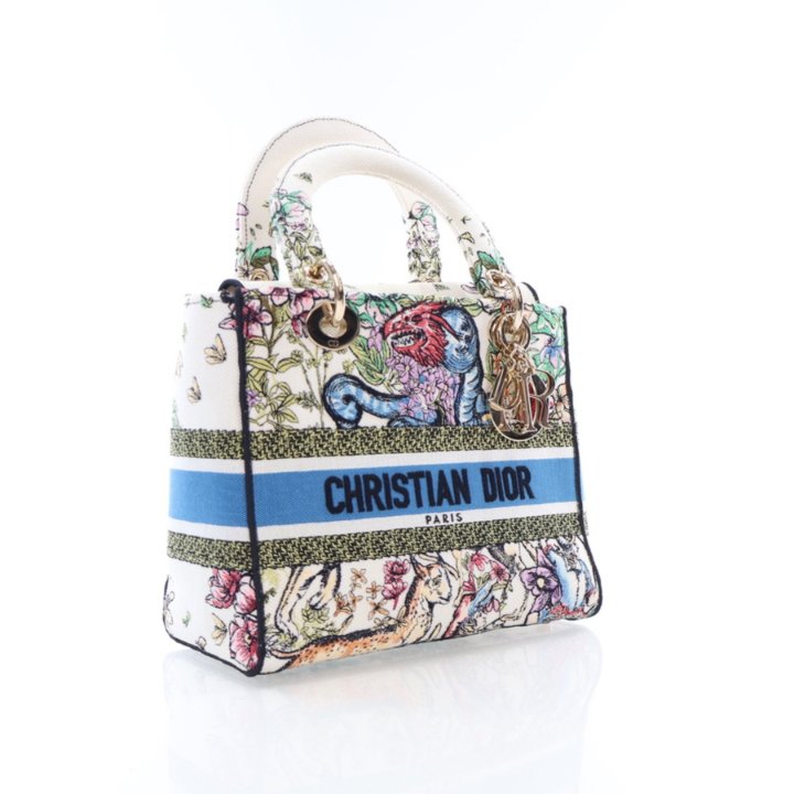 【華やか♡】Dior Lady D-Lite バッグ ミディアム CHRISTIAN DIOR Lady D-Lite Medium Diormour D-Royaume dAmour