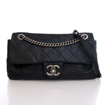 Chanel Medium Black Caviar Simply CC Flap Bag