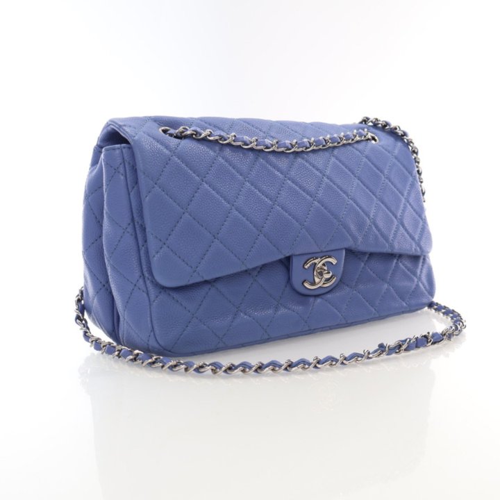 Chanel Jumbo Caviar Dual Compartment Accordion Flap Bag - Luxe Du Jour
