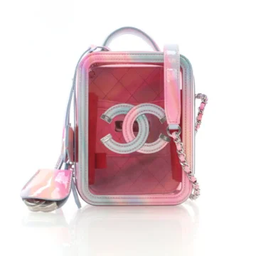 Chanel Multicolor PVC Filigree Vertical Vanity Case